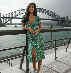 Kookai floral midi dress